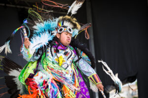 Traditional dancer at Edmonton's Indigenous Peoples Festival