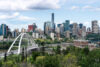 View of the Edmonton city skyline