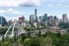 View of the Edmonton city skyline