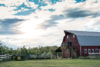 Edmonton Old Red Barn Barn With Tractor cropped