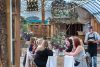 Edmonton Prairie Gardens A long table dinner inside of the greenhouse