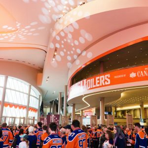Rogers Place - The Edmonton Oilers pop-up store located