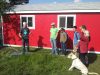 People on a tour at the Edmonton Urban Farm