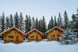 Pocahontas Cabins in winter